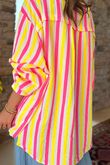 The Penelope Pillow Cotton Boyfriend Shirt Citronella Popsicle /15 =